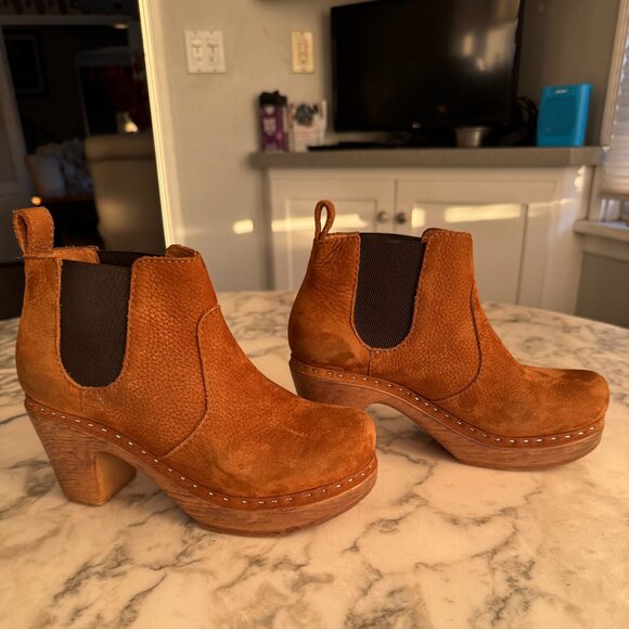 Calou Doris Clogs in Cognac - Picture 3 of 6